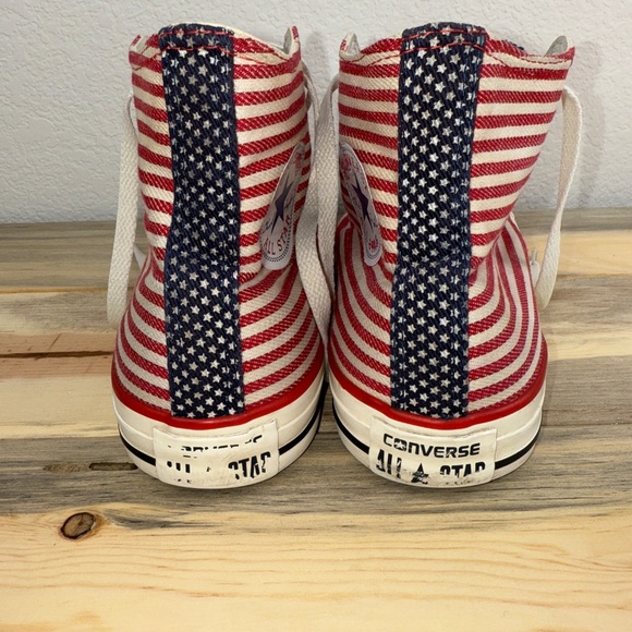 Converse High Top Chuck Taylor All American Stars and Stripes Men's 8 Women's 10 - Picture 7 of 12